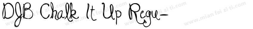 DJB Chalk It Up Regu字体转换